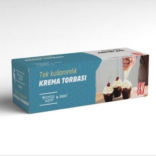 Bens Tek Kullanımlık Krema Torbası 72 Li
