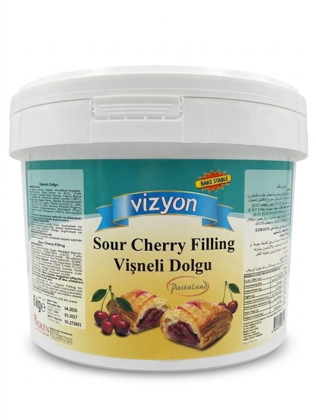 VİZYON VİŞNELİ PASTACILIK DOLGUSU VE KREMASI – 6 KG