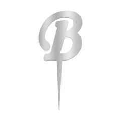 Aynalı Gümüş Pleksi B Harfi