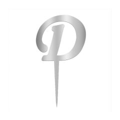 Aynalı Gümüş Pleksi D Harfi