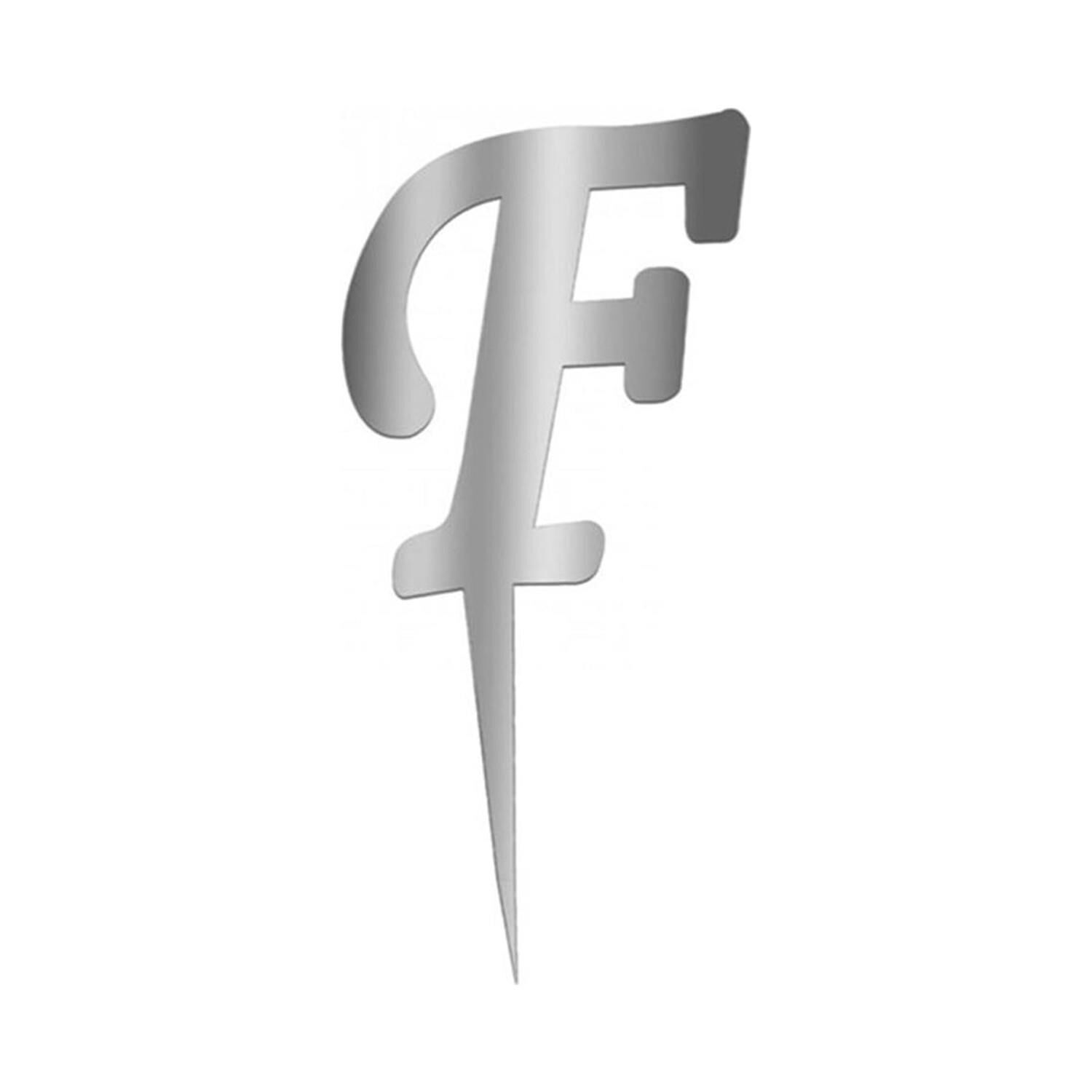 Aynalı Gümüş Pleksi F Harfi