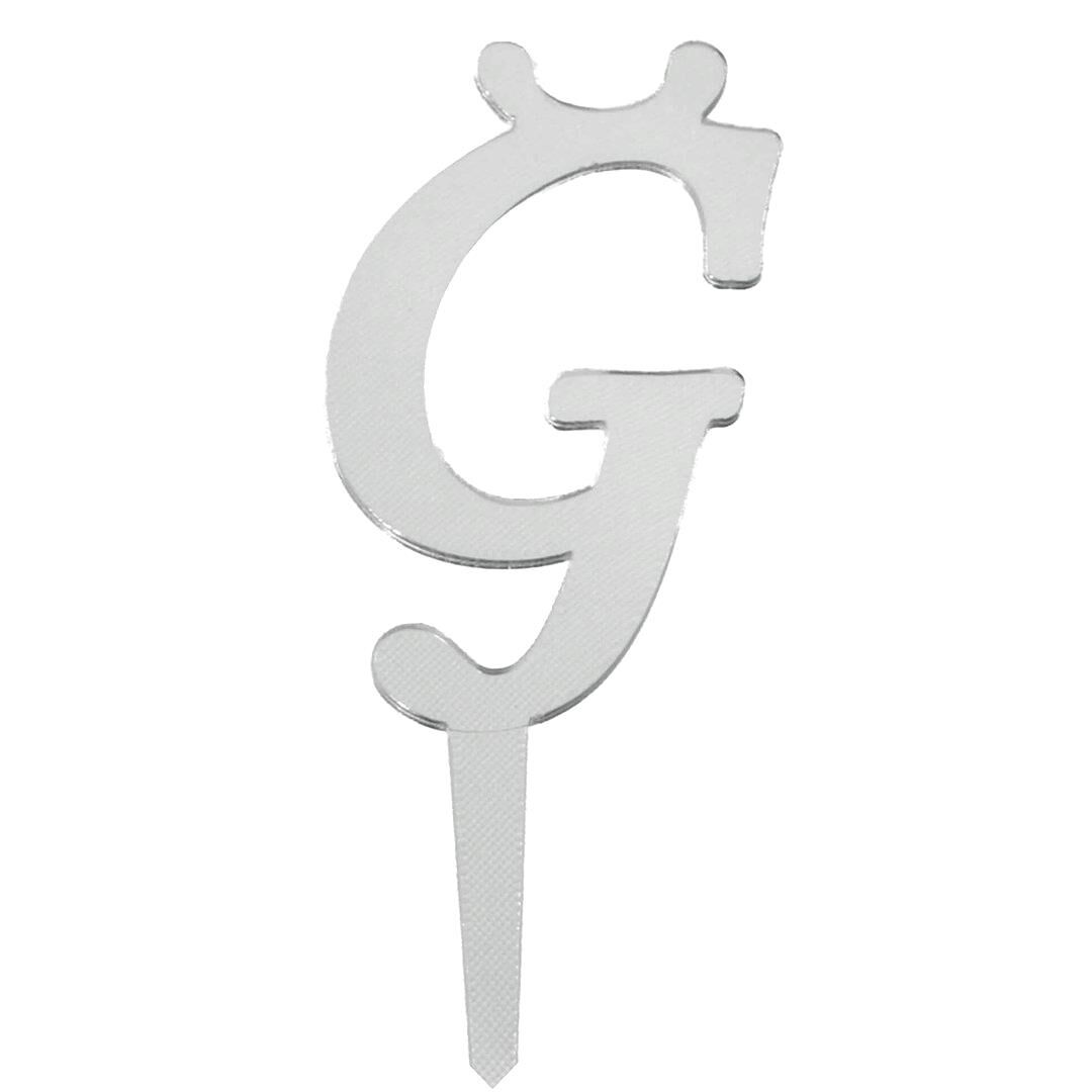 Aynalı Gümüş Pleksi Ğ Harfi