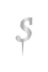 Aynalı Gümüş Pleksi S Harfi