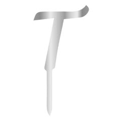 Aynalı Gümüş Pleksi T Harfi