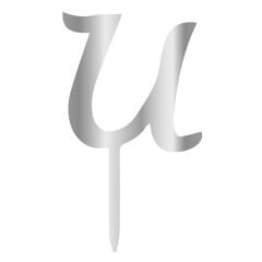 Aynalı Gümüş Pleksi U Harfi