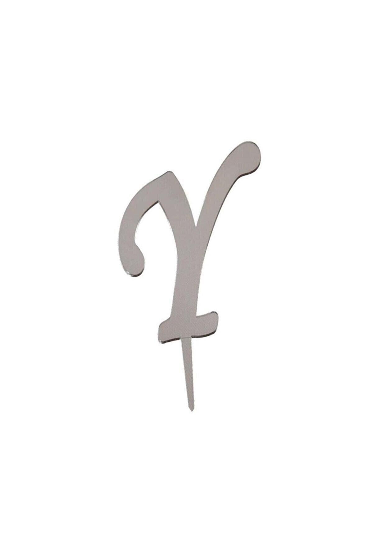 Aynalı Gümüş Pleksi Y Harfi
