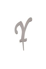 Aynalı Gümüş Pleksi Y Harfi