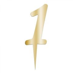 Aynalı Pleksi Altın 1 Rakamı