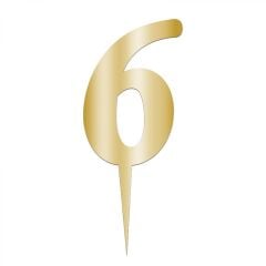 Aynalı Pleksi Altın 6 Rakamı