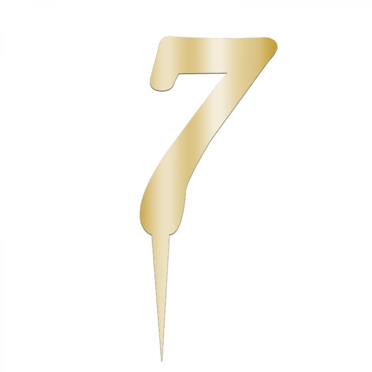 Aynalı Pleksi Altın 7 Rakamı
