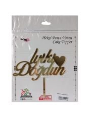 İyiki Doğdun Yazılı Aynalı Pleksi Altın