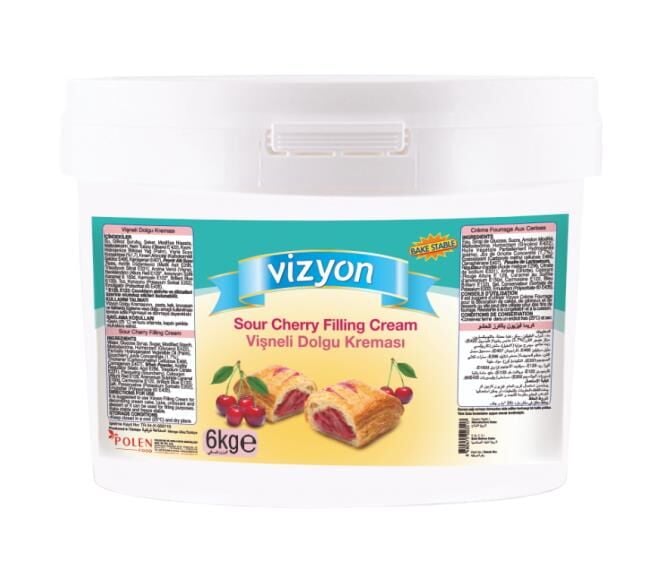 Vizyon Vişne Parçacıklı Dolgu Kreması 6 kg