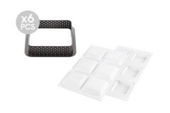 Silikomart Tarte Ring Square Kek Kalıbı 80mm