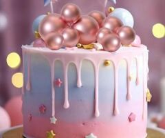 PASTA SÜSLEME TOPU YALDIZLI ROSE GOLD