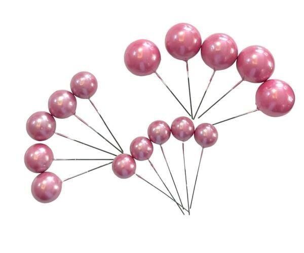 PASTA SÜSLEME TOPU YALDIZLI ROSE GOLD