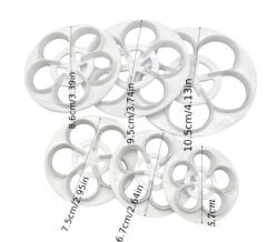 Şeker Hamuru Kalıbı Gül Yaprağı 6 lı