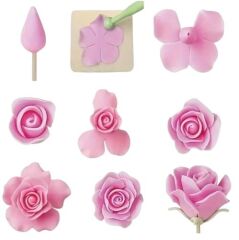 Şeker Hamuru Kalıbı Gül Yaprağı 6 lı