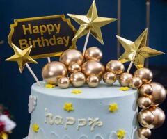 PASTA SÜSLEME TOPU YALDIZLI YEŞİL