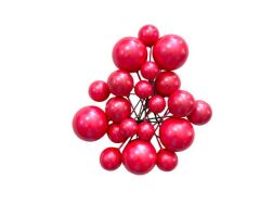 PASTA SÜSLEME TOPU YALDIZLI PEMBE