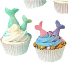 Şeker Hamuru Kalıbı Deniz Kızı Kuyruğu Baskı Seti 2 Li