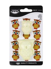 Şeker Hamuru Kalıbı Cici Baykuş Baskı Seti 2 Li