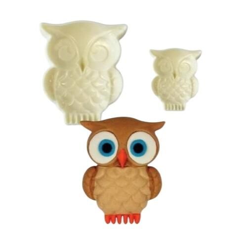 Şeker Hamuru Kalıbı Cici Baykuş Baskı Seti 2 Li