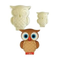 Şeker Hamuru Kalıbı Cici Baykuş Baskı Seti 2 Li