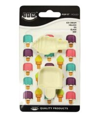 Şeker Hamuru Kalıbı Dondurma Plastik Kesme Set 2 Li