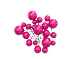 PASTA SÜSLEME TOPU YALDIZLI FUŞYA