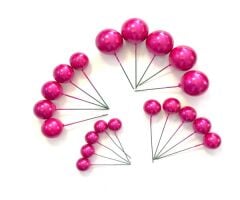 PASTA SÜSLEME TOPU YALDIZLI FUŞYA