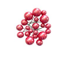 PASTA SÜSLEME TOPU YALDIZLI KIRMIZI