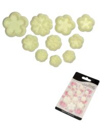 Şeker Hamuru Kalıbı Çiçekler Plastik Kesici 10 Lu