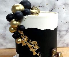 PASTA SÜSLEME TOPU YALDIZLI SİYAH