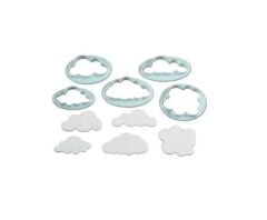 Şeker Hamuru Kalıbı Bulutlar Plastik Kesici 5 Li