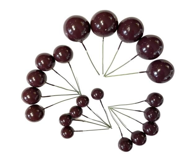 PASTA SÜSLEME TOPU MAT KAHVERENGİ