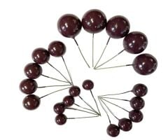 PASTA SÜSLEME TOPU MAT KAHVERENGİ