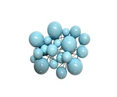 PASTA SÜSLEME TOPU MAT MAVİ