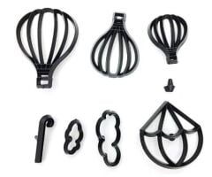 Şeker Hamuru Kalıbı Ballon Fondan Kesiciler 8 Parça