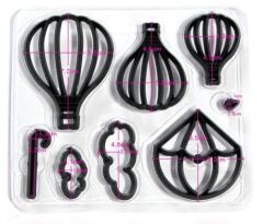 Şeker Hamuru Kalıbı Ballon Fondan Kesiciler 8 Parça