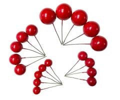 PASTA SÜSLEME TOPU MAT KIRMIZI