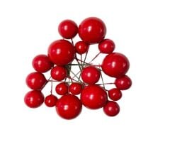 PASTA SÜSLEME TOPU MAT KIRMIZI