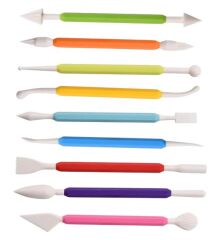 Marzipan Set Şeker Hamuru Şekillendirici 9 Parça