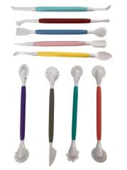 Marzipan Set Şeker Hamuru Şekillendirici Oyma 9 Parça