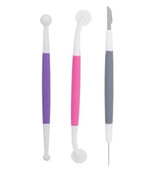 Marzipan Set Şeker Hamuru Şekillendirici Oyma 3 Parça