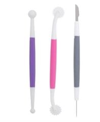 Marzipan Set Şeker Hamuru Şekillendirici Oyma 3 Parça