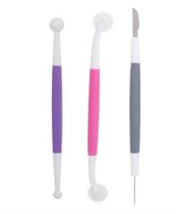 Marzipan Set Şeker Hamuru Şekillendirici Oyma 3 Parça