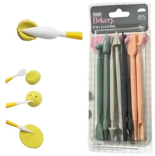 Marzipan Set Şeker Hamuru Şekillendirici 8 Parça