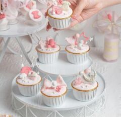 Cupcake/Muffin /Suffle Kek Kapsülü Beyaz 50 Li
