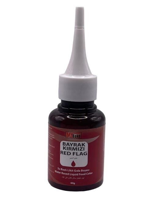 SU BAZLI LİKİT GIDA BOYASI BAYRAK KIRMIZI