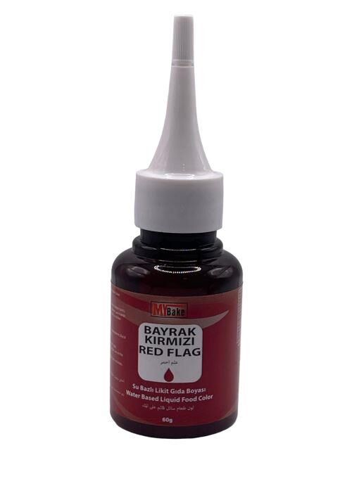 SU BAZLI LİKİT GIDA BOYASI BAYRAK KIRMIZI